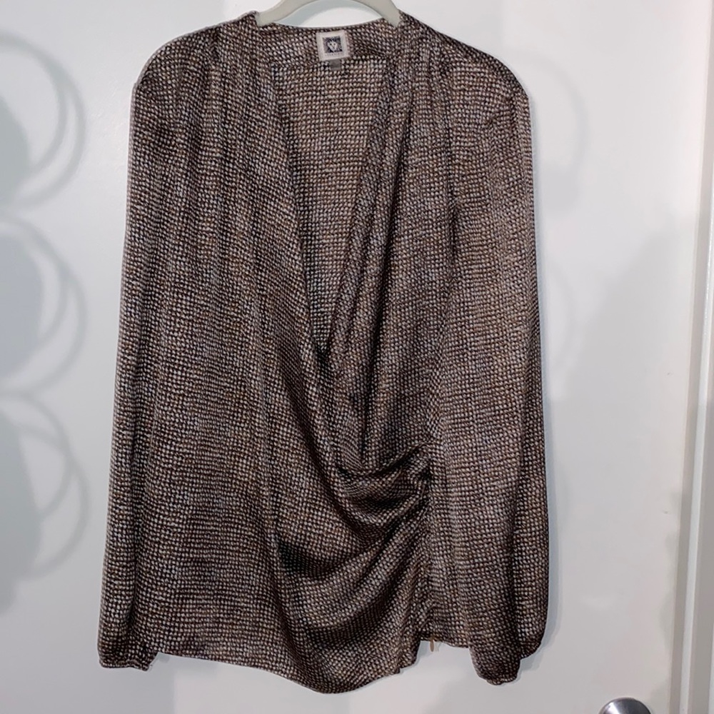 Anne Klein XL blouse satin feel